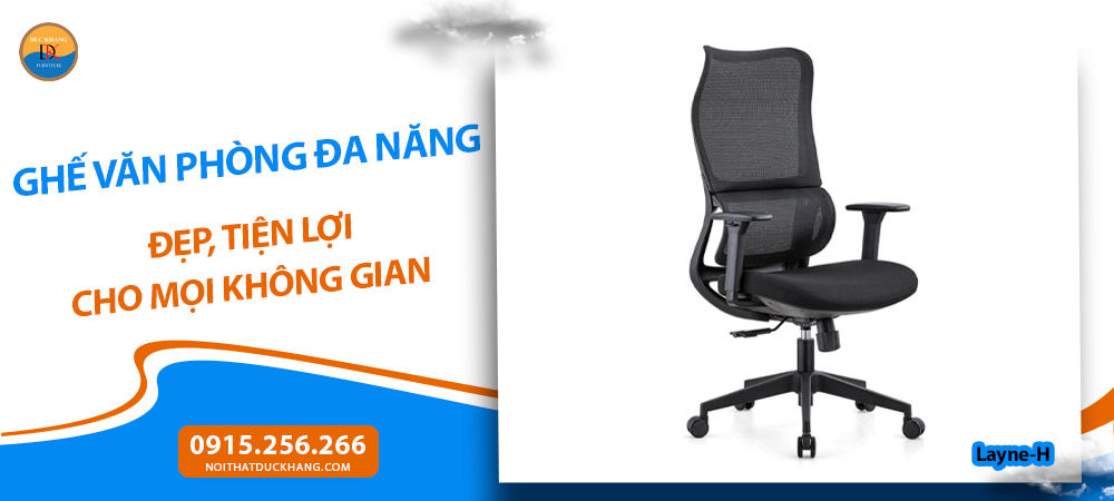 Ghế văn phòng đa năng đẹp, tiện lợi cho mọi không gian