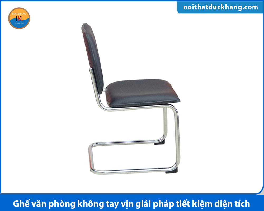 Ghế văn phòng không tay vịn giải pháp tiết kiệm diện tích