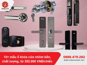 10+ mẫu ổ khóa cửa nhôm bền, chất lượng, từ 352.000 VNĐ/chiếc