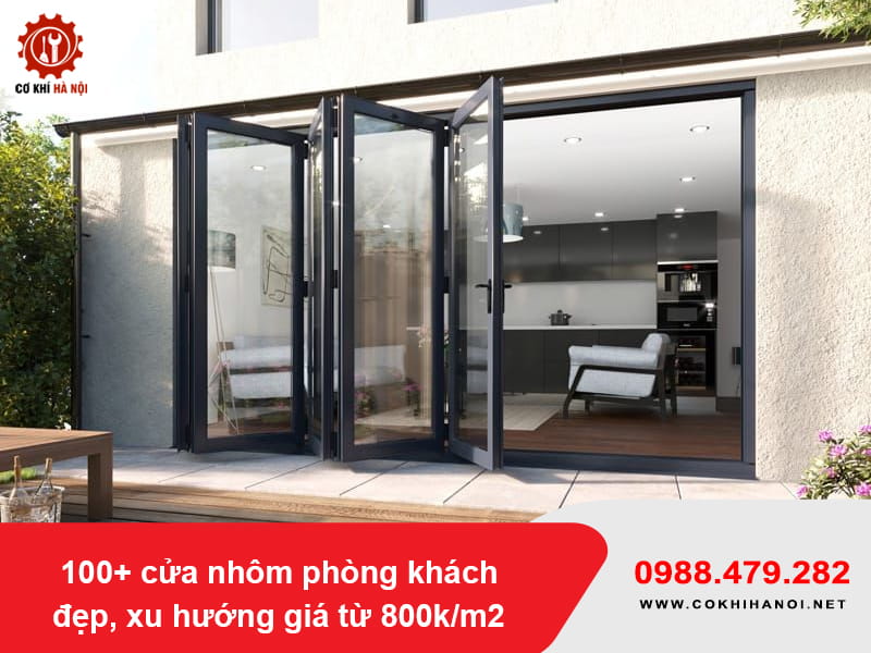 100+ cửa nhôm phòng khách đẹp, xu hướng giá từ 800k/m2
