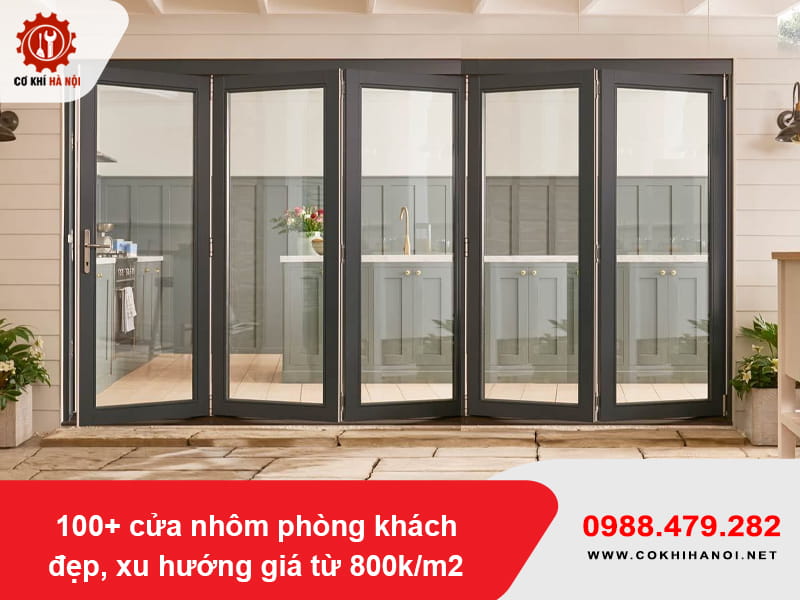 100+ cửa nhôm phòng khách đẹp, xu hướng giá từ 800k/m2