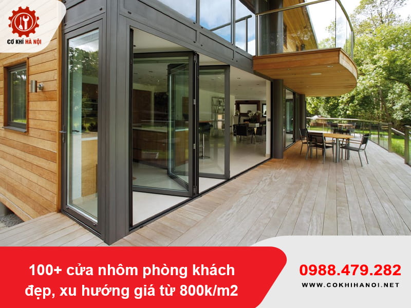 100+ cửa nhôm phòng khách đẹp, xu hướng giá từ 800k/m2