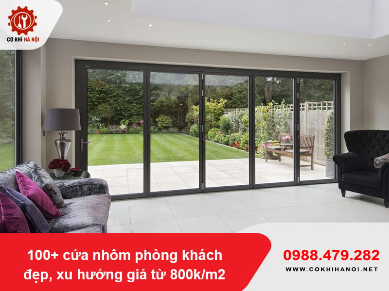 100+ cửa nhôm phòng khách đẹp, xu hướng giá từ 800k/m2