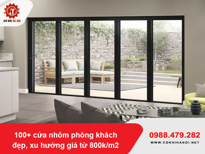 100+ cửa nhôm phòng khách đẹp, xu hướng giá từ 800k/m2