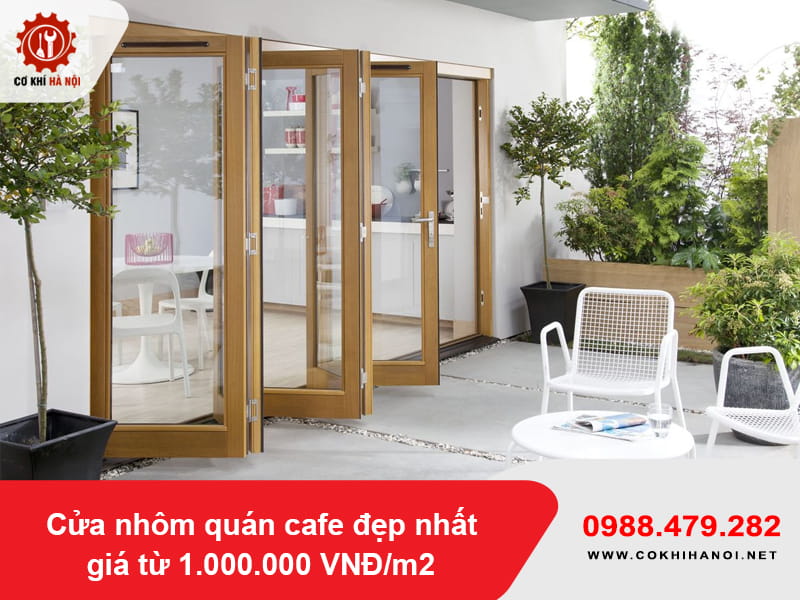 Cửa nhôm quán cafe đẹp nhất giá từ 1.000.000 VNĐ/m2