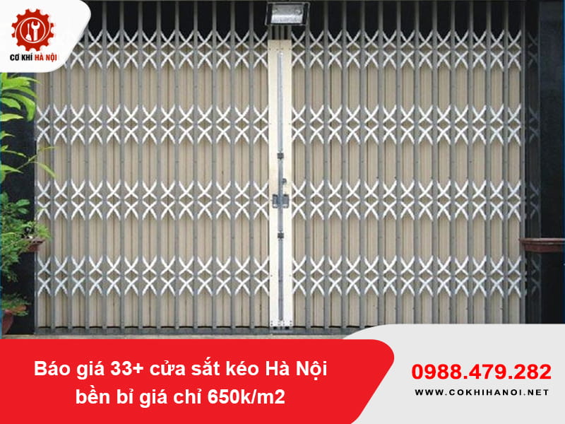 Báo giá 33+ cửa sắt kéo Hà Nội bền bỉ giá chỉ 650k/m2