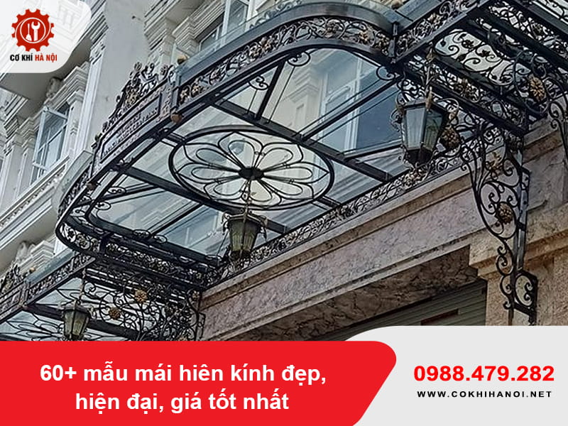 60+ mẫu mái hiên kính đẹp, hiện đại, giá tốt nhất 2026
