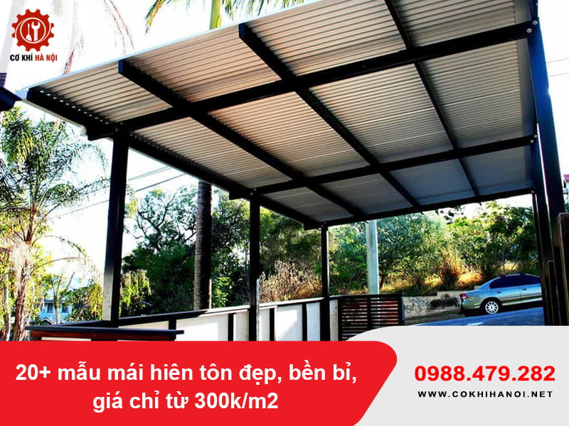 20+ mẫu mái hiên tôn đẹp,  bền bỉ, giá chỉ từ 300k/m2