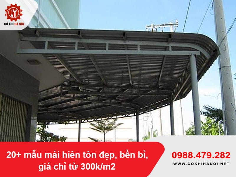 20+ mẫu mái hiên tôn đẹp,  bền bỉ, giá chỉ từ 300k/m2