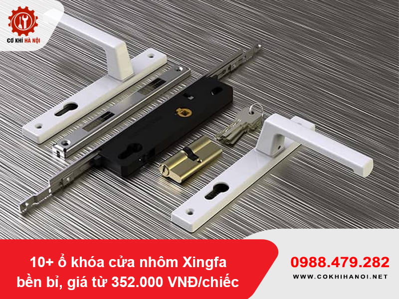 Ổ khóa cửa nhôm tay gạt