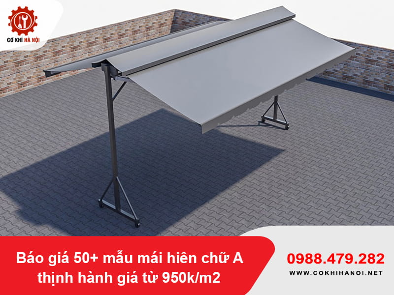 Báo giá 50+ mẫu mái hiên chữ A thịnh hành giá từ 950k/m2