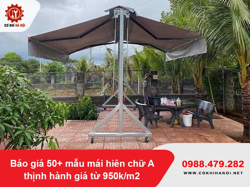 Báo giá 50+ mẫu mái hiên chữ A thịnh hành giá từ 950k/m2