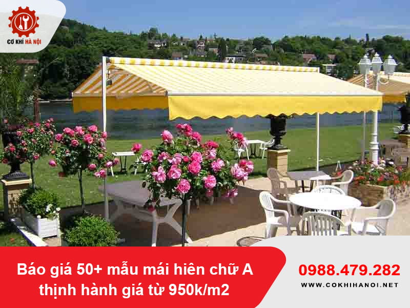 Báo giá 50+ mẫu mái hiên chữ A thịnh hành giá từ 950k/m2