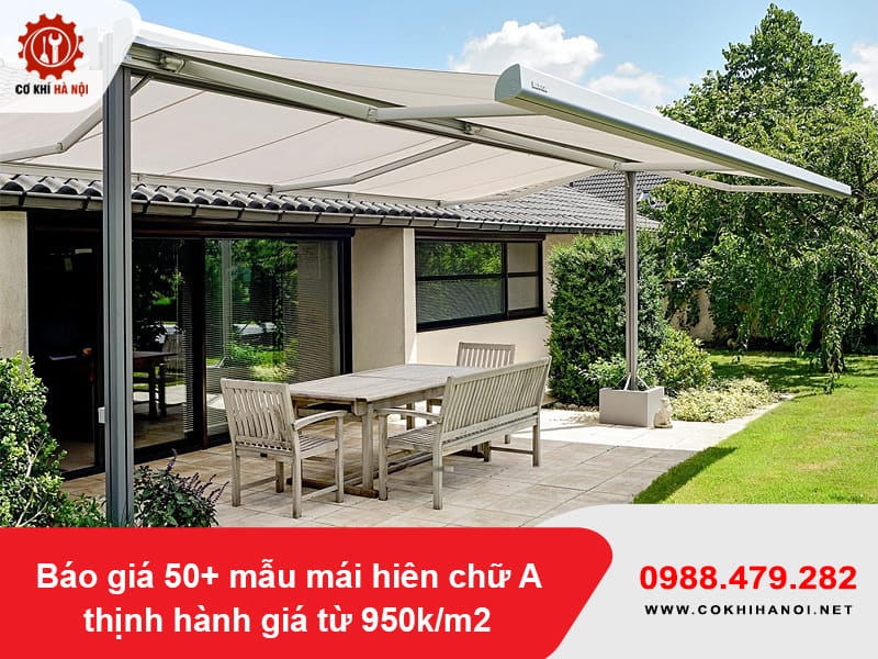 Báo giá 50+ mẫu mái hiên chữ A thịnh hành giá từ 950k/m2