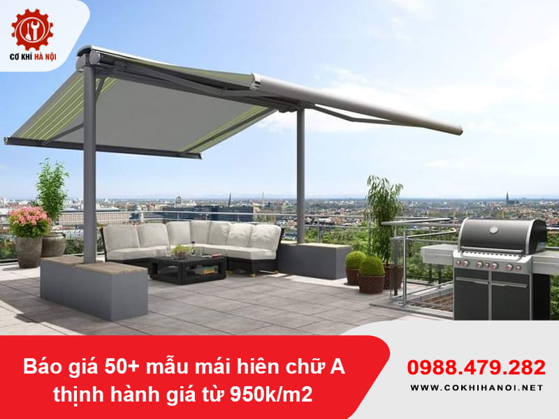 Báo giá 50+ mẫu mái hiên chữ A thịnh hành giá từ 950k/m2