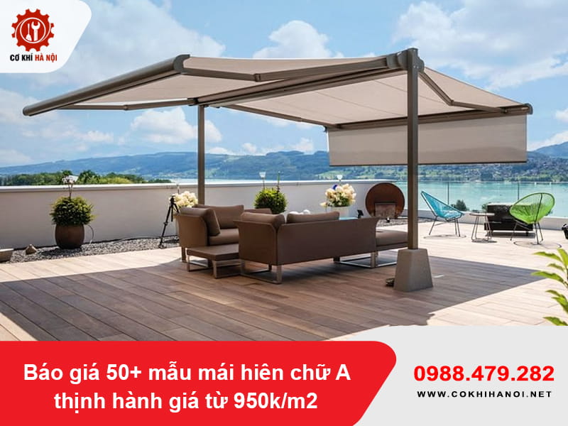 Báo giá 50+ mẫu mái hiên chữ A thịnh hành giá từ 950k/m2