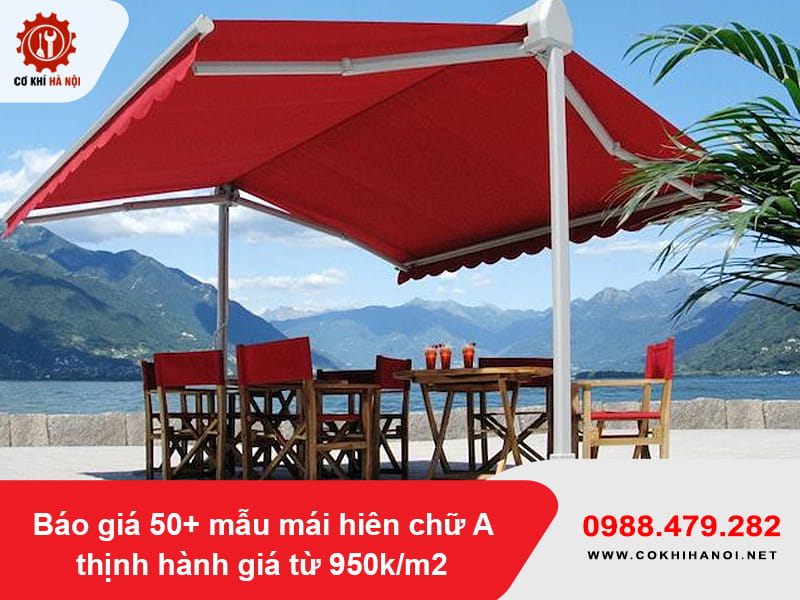 Báo giá 50+ mẫu mái hiên chữ A thịnh hành giá từ 950k/m2
