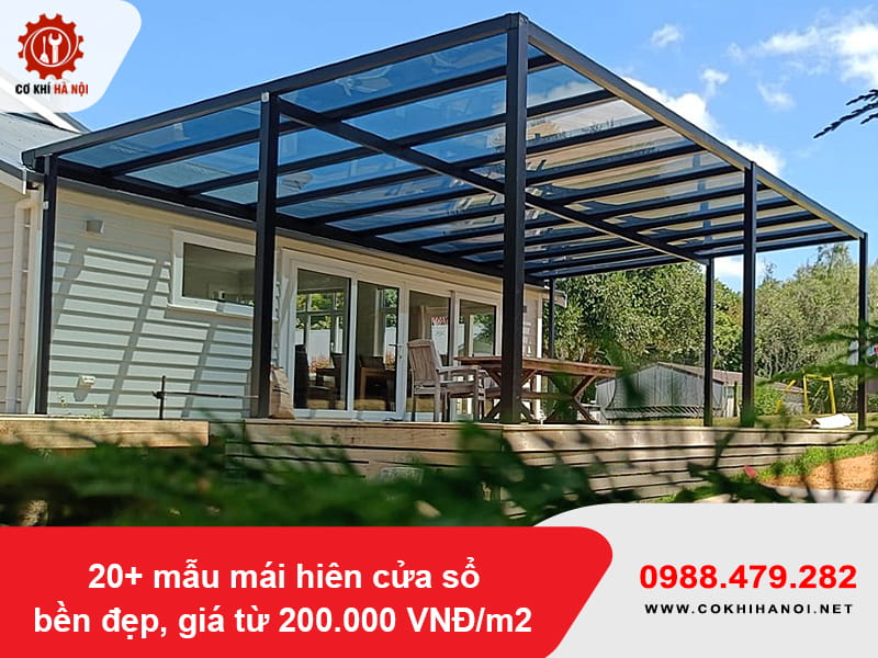 20+ mẫu mái hiên cửa sổ bền đẹp, giá từ 200.000 VNĐ/m2 20+ mẫu mái hiên cửa sổ bền đẹp, giá từ 200.000 VNĐ/m2