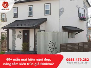 60+ mẫu mái hiên ngói đẹp, nâng tầm kiến trúc giá 600k/m2