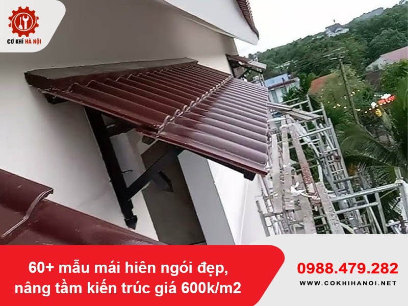 60+ mẫu mái hiên ngói đẹp, nâng tầm kiến trúc giá 600k/m2