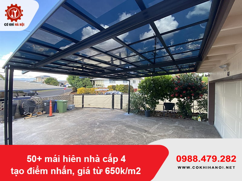 50+ mái hiên nhà cấp 4 tạo điểm nhấn, giá từ 650k/m2