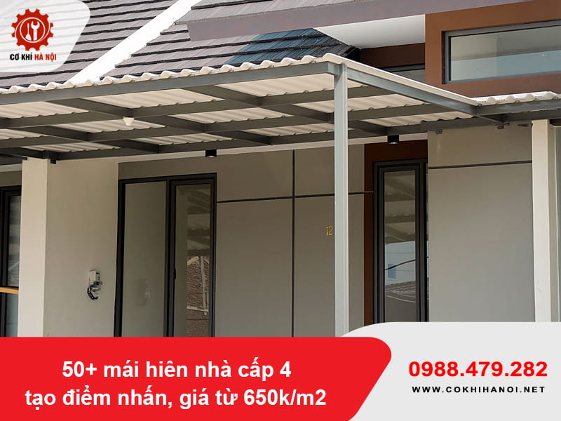 50+ mái hiên nhà cấp 4 tạo điểm nhấn, giá từ 650k/m2