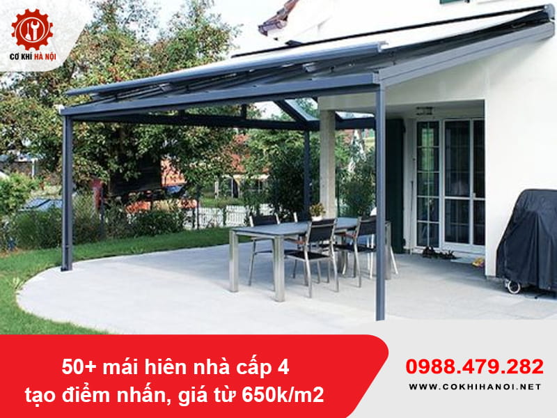 50+ mái hiên nhà cấp 4 tạo điểm nhấn, giá từ 650k/m2