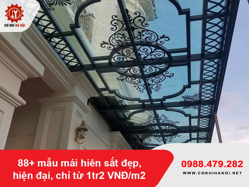 88+ mẫu mái hiên sắt đẹp, hiện đại, chỉ từ 1tr2 VNĐ/m2