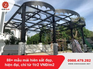 88+ mẫu mái hiên sắt đẹp, hiện đại, chỉ từ 1tr2 VNĐ/m2