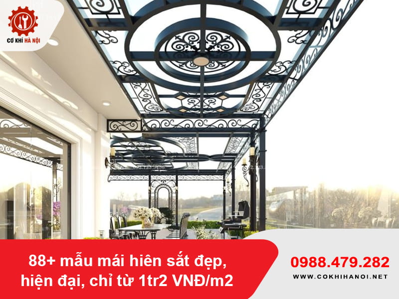 88+ mẫu mái hiên sắt đẹp, hiện đại, chỉ từ 1tr2 VNĐ/m2