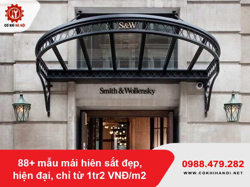 88+ mẫu mái hiên sắt đẹp, hiện đại, chỉ từ 1tr2 VNĐ/m2