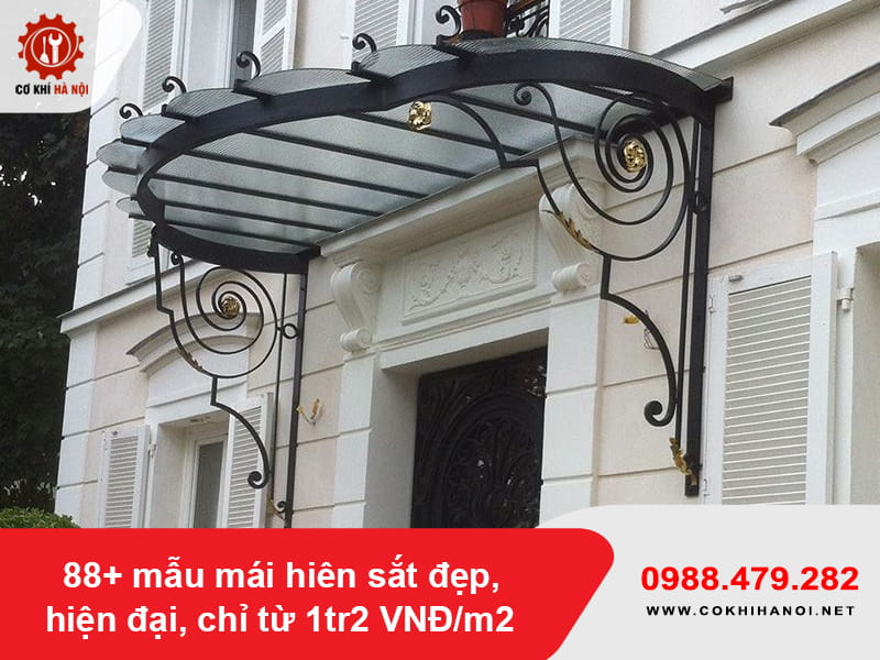 88+ mẫu mái hiên sắt đẹp, hiện đại, chỉ từ 1tr2 VNĐ/m2