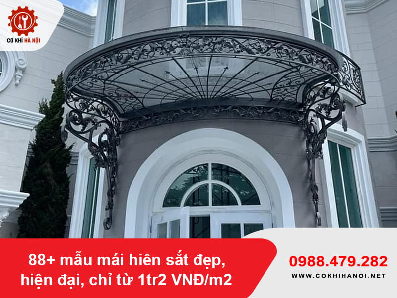 88+ mẫu mái hiên sắt đẹp, hiện đại, chỉ từ 1tr2 VNĐ/m2
